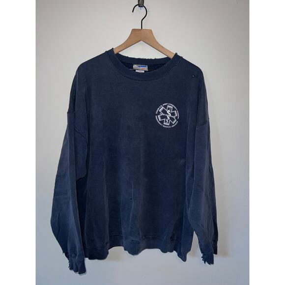 Vintage US Army Sweatshirt Evans Hospital Fort Carson Therapist Crewneck 90s 2XL - Picture 1 of 11